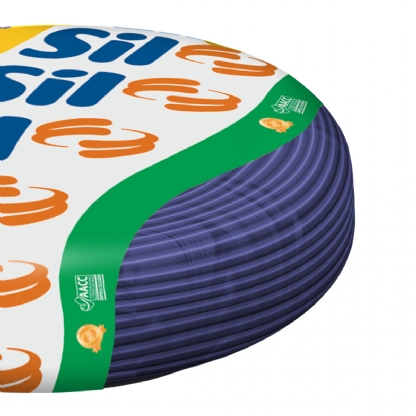 Cabo Flexível 750V PVC 1,50mm Azul Escuro 100 Metros - Sil