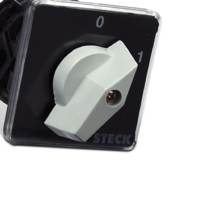 Chave Rotativa Liga/Desliga 3 Polos 16A 600V 2 Posições 60G Topo Cinza - Steck