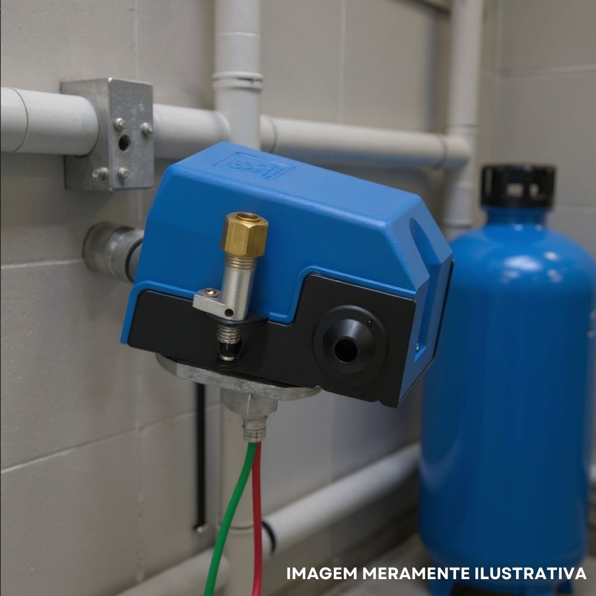 Pressostato Automático 125/175Psi Monofásico 1 Via 2Cv 125V 1/4 Npt Azul - Margirius