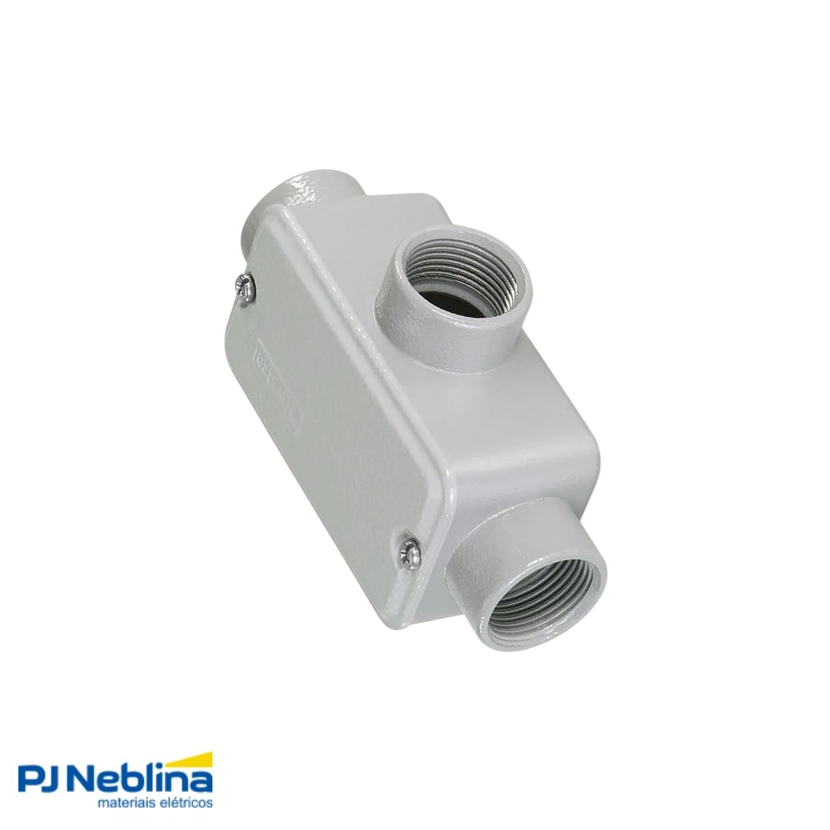 Condulete Alumínio Fixo Tipo Lr 2Pol C/Rosca Npt C/Pintura Cz C/Tampa C/Vedação Tgvp (Ip54) - Wetzel