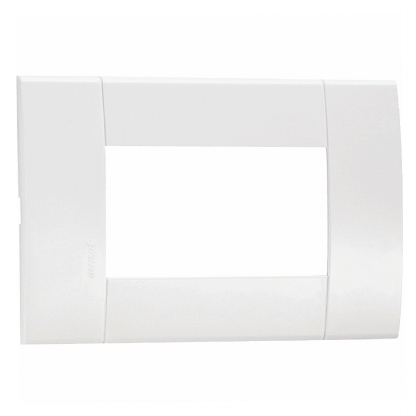 Placa Acabamento 3 Postos Horizontal 4X2 Lunare Branco - Schneider Electric