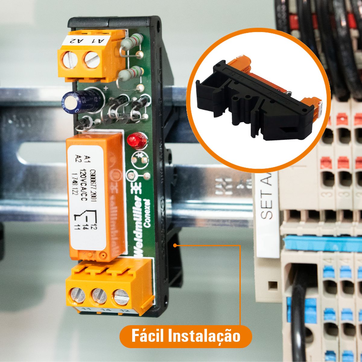 Rele Interface Acoplado 5a 110vca/cc 1rev (spdt) C/led Vm