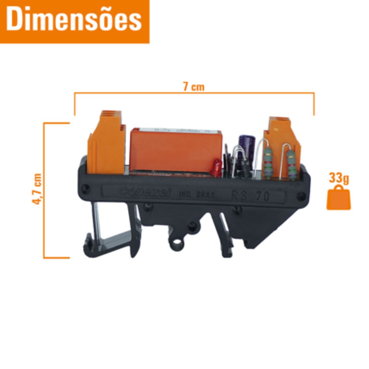 Rele Interface Acoplado 5a 110vca/cc 1rev (spdt) C/led Vm