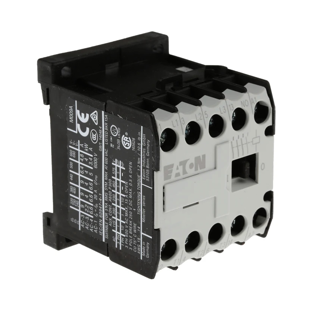 Contator Mini Potência Tripolar 9A 24V 1Na 50/60Hz Terminal Parafuso Ip20 Dilem - Moeller