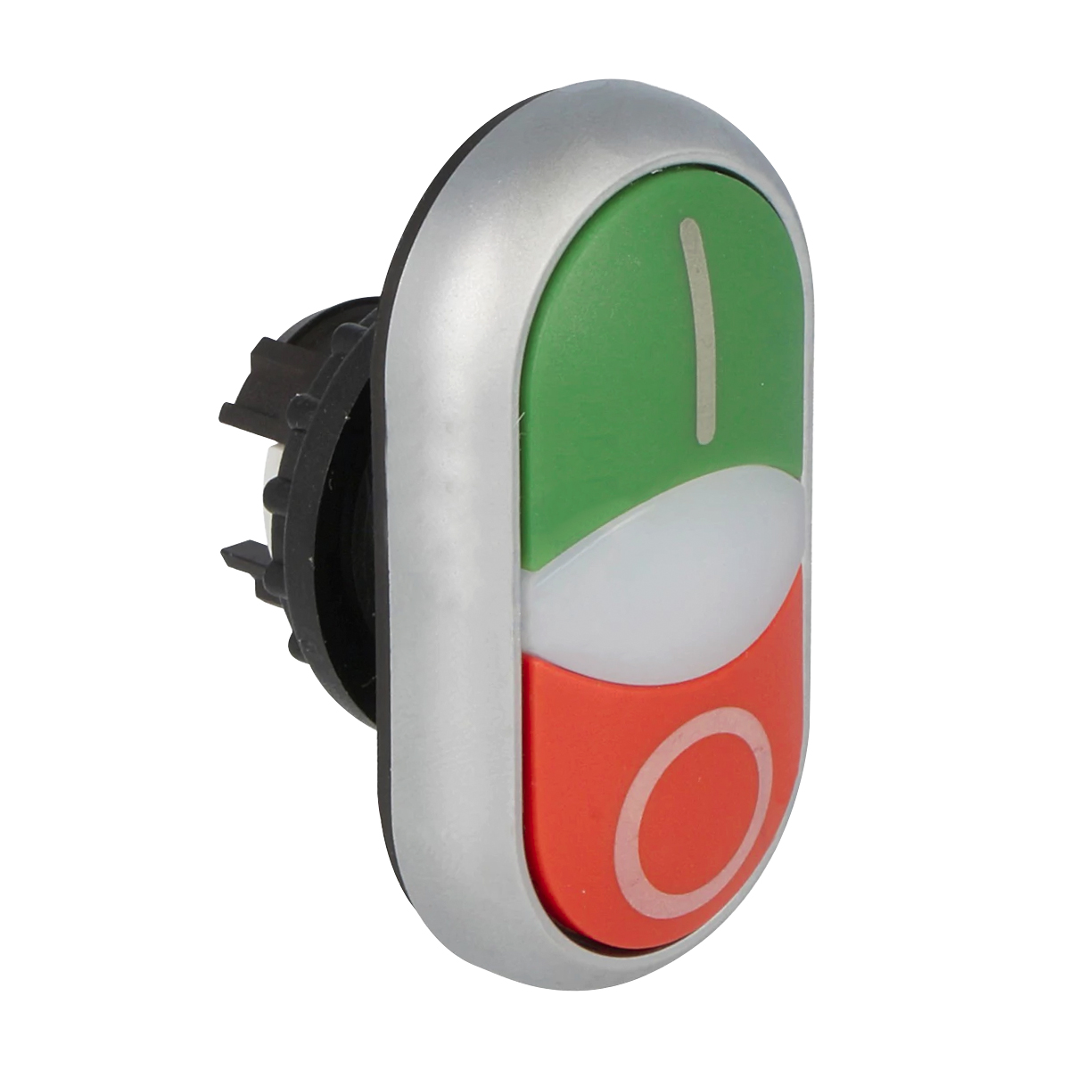 Frontal Metálico Botão Duplo Luminoso Impulso Verde/Vermelho 22,5Mm Ip66 - Moeller