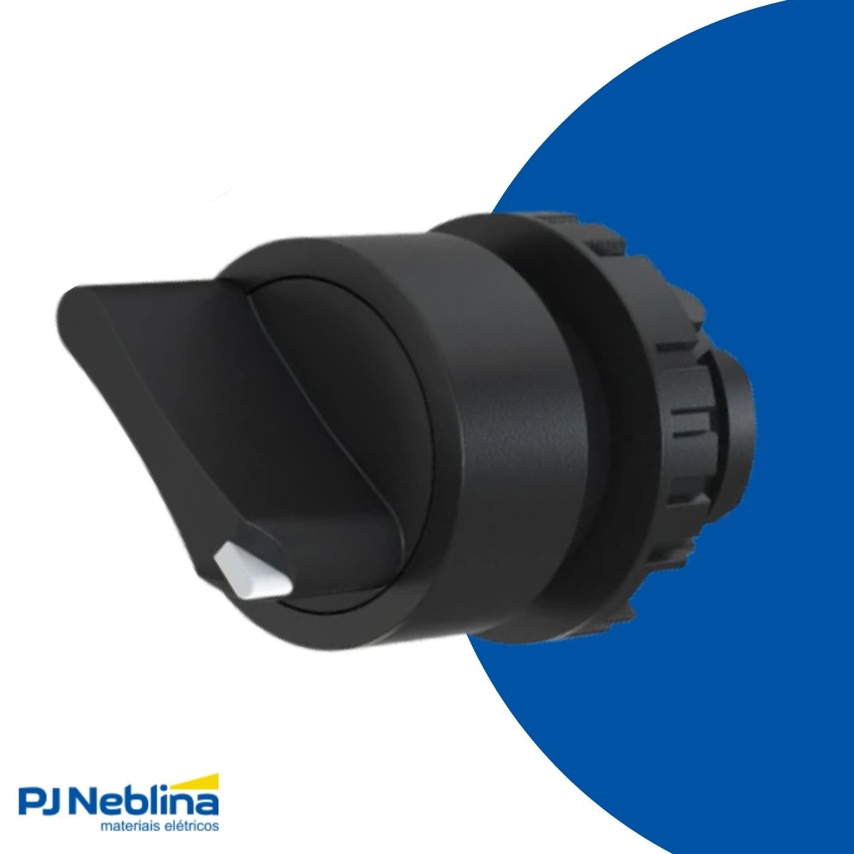 Frontal Comutador Knob Curto 3 Pos Fix 45g 22mm Plastico Pt