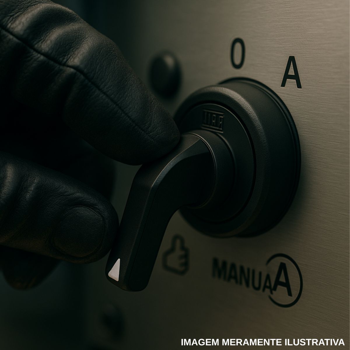 Frontal Comutador Knob Curto 3 Pos Fix 45g 22mm Plastico Pt