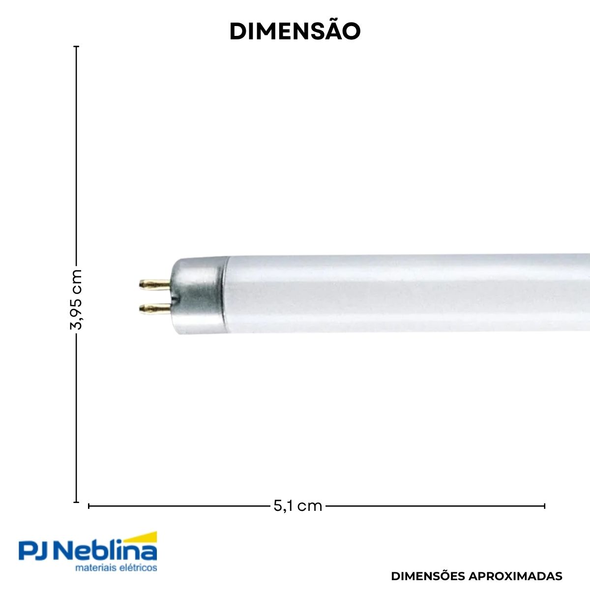 Lâmpada Fluorescente Tubular T5 28W G5 4000K Branco Neutro Luz Branca 1149 mm - Osram