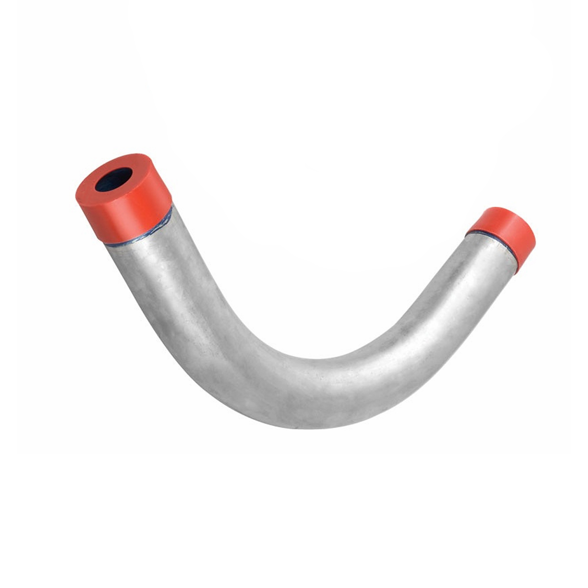 Curva Roscável 90G Rosca Bsp 3/4 Polegadas Alumínio Tampa Vermelho Para Eletroduto