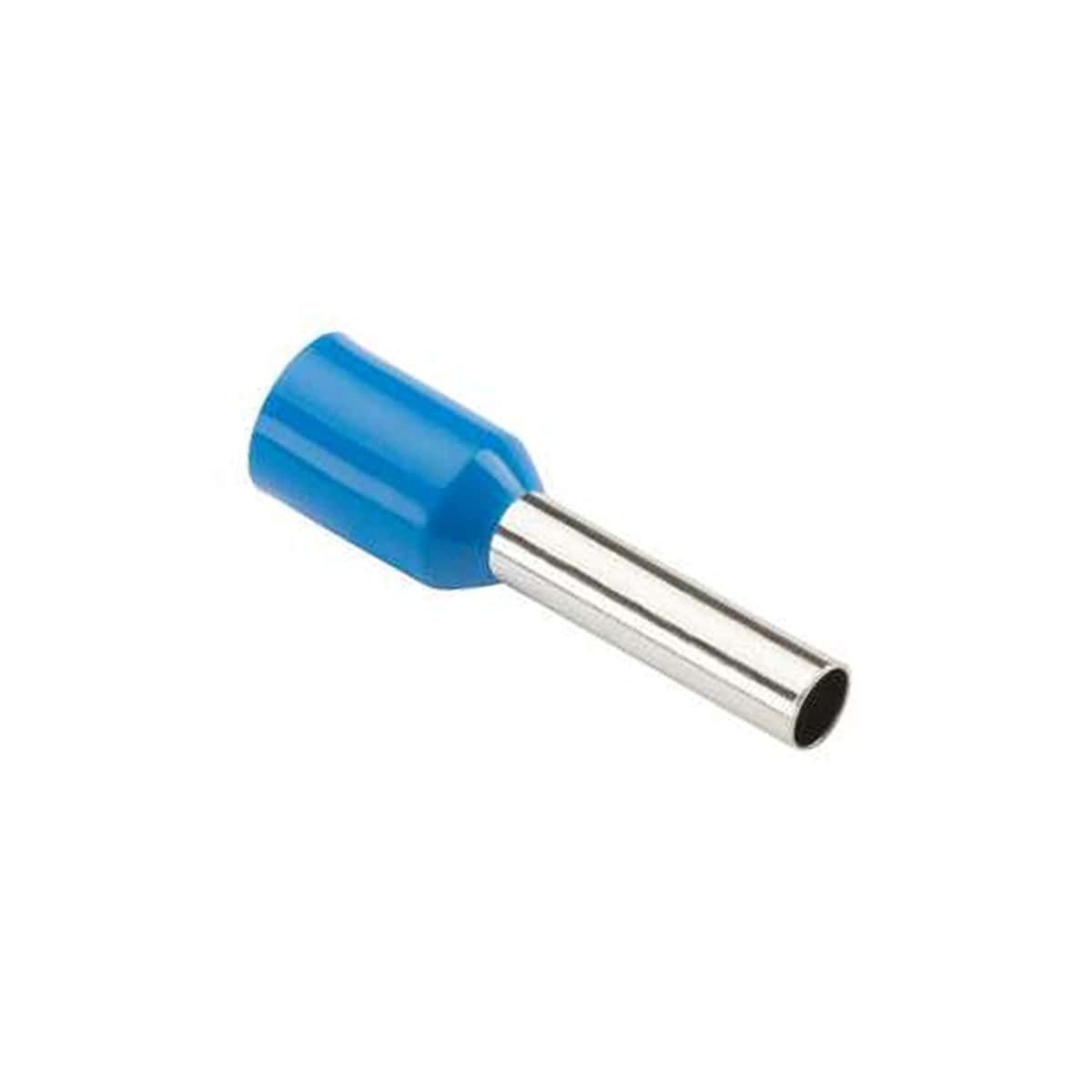 Terminal Tubular (Ilhós) 16Mm (6Awg) Pré-Isolado Azul Cobre Estanhado Axt