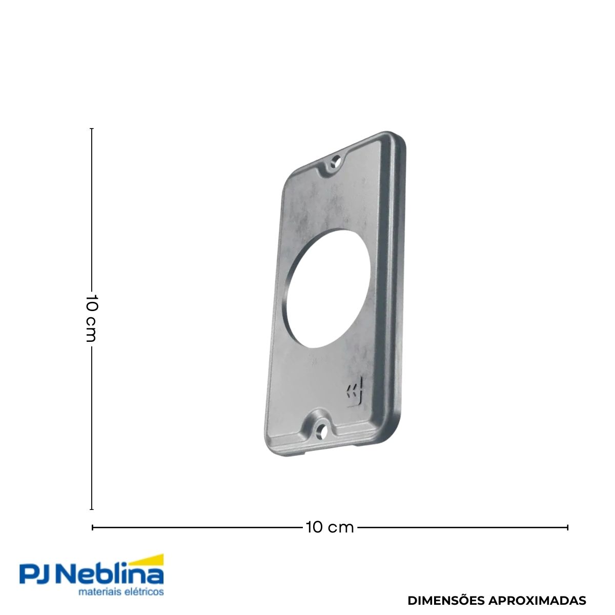 Tampa Condulete 1 Tom Redonda Alumínio 1/2-3/4 S/Pintura S/Vedação - Wetzel