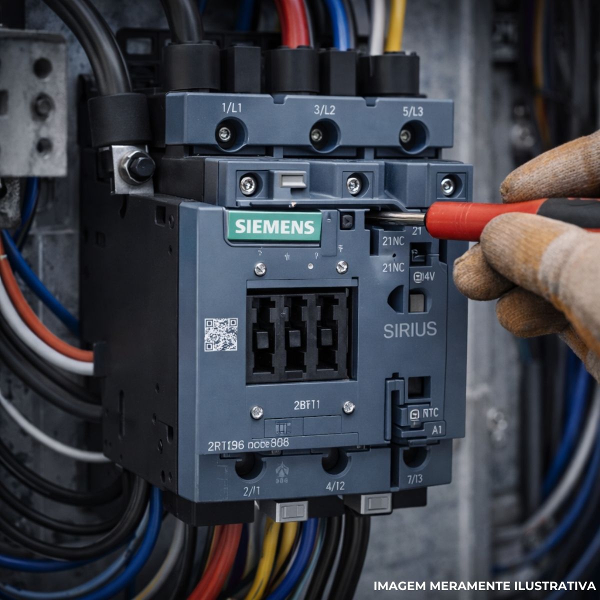 Contator Potencia Tripolar 185A 220-240Vca/Cc 2Na+2Nf 50/60Hz - Siemens