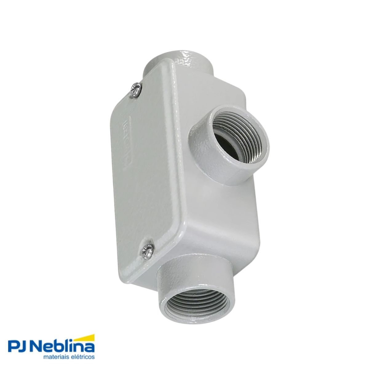 Condulete Alumínio Fixo Tipo C 2Pol C/Rosca Npt C/Pintura Cz C/Tampa C/Vedação Tgvp (Ip54) - Wetzel