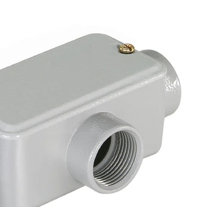 Condulete Alumínio Fixo Tipo T 1.1/2 Com Rosca NPT Com Tampa Com Vedação Ip54 - Wetzel