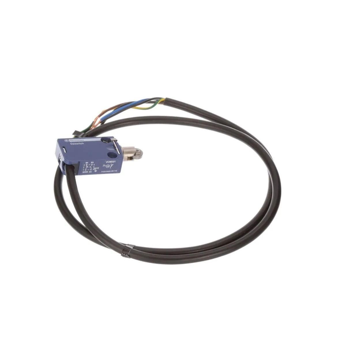 Chave Fim De Curso Pistão C/Roldana 1,5A 1Na+1Nf Ip66/Ip67/Ip68 C/Cabo 1 m - Telemecanique