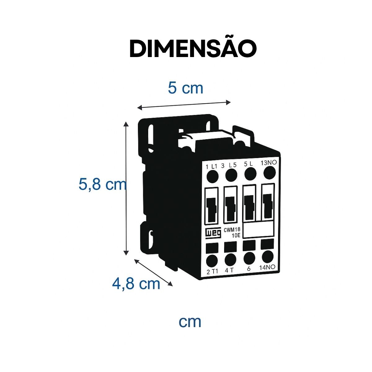 Contator Potencia Tripolar 18A 220V 1Nf 60Hz Weg
