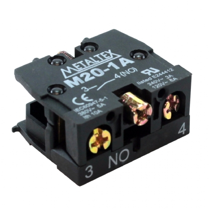 Bloco Contato Auxiliar Para Botão 1Na - Metaltex