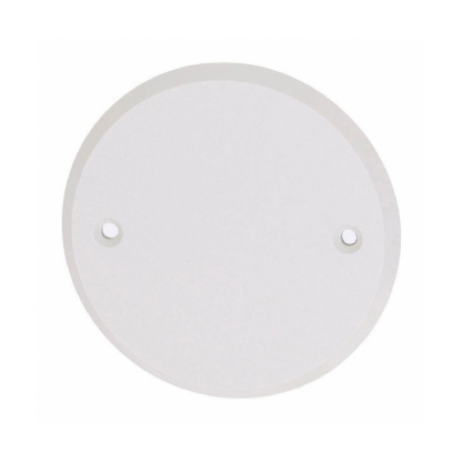 Placa Acabamento Saída Fio Redonda 3 Polegadas Branco - Pialplus