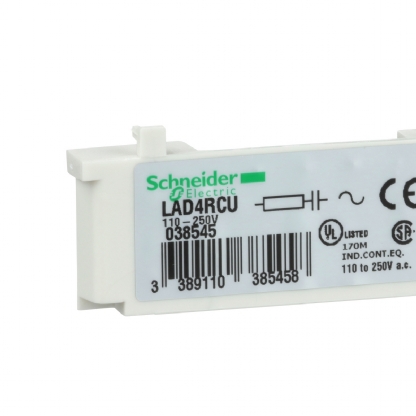 Supressor Sobretensão Rc 110-240 Vca D09 A D383P Contator Dt20/Dt604P LAD4RCU - Schneider Electric