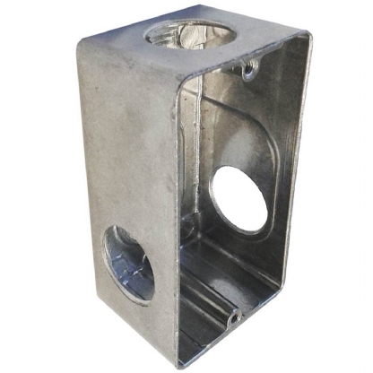 Condulete Alumínio Múltiplo Tipo L 1 Polegada Sem Pintura Sem Tampa Sem Vedação - Daisa