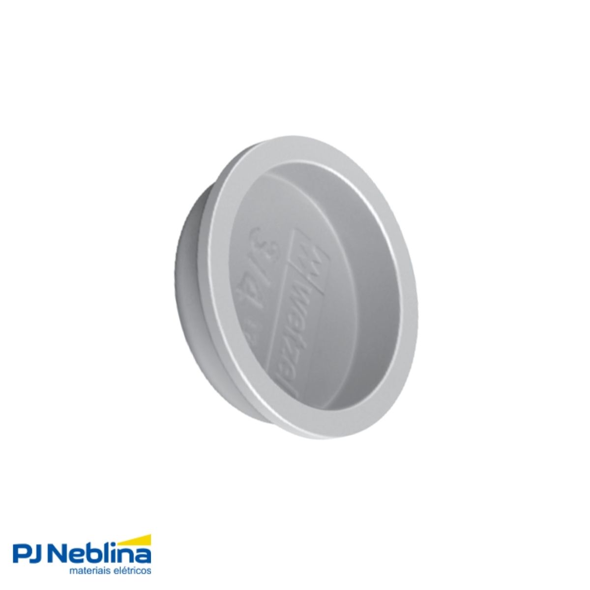 Tampão Condulete Click Plástico 1Pol Cinza S/Rosca - Wetzel