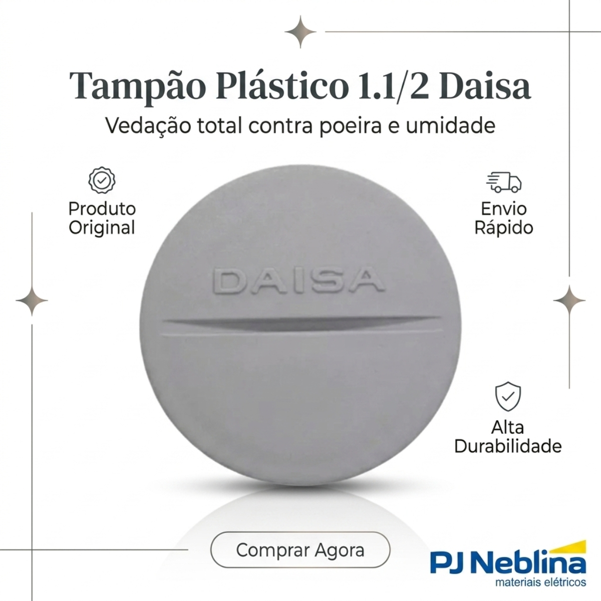 Tampão Plástico 1.1/2 Polegadas - Daisa