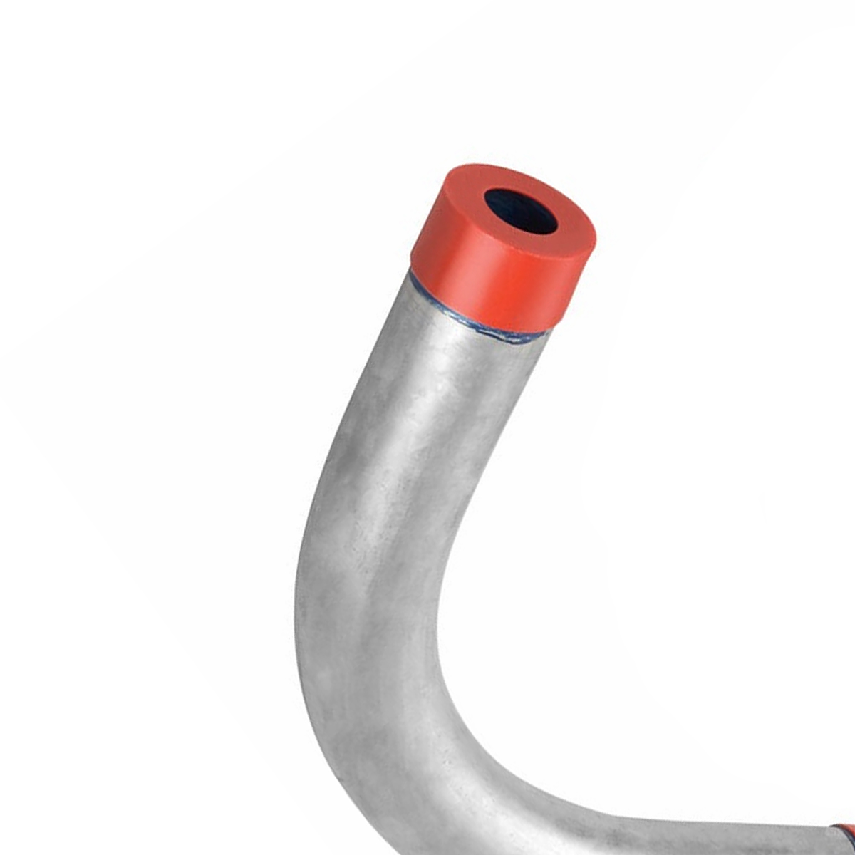 Curva Roscável R/R 90G Bsp 1.1/2Pol Galvanização Fogo Tampa Vermelha Para Eletroduto