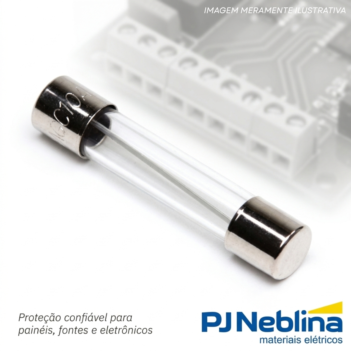 Fusível Vidro Rápido Amarelo 0,5A (500Ma) 250V 5X20Mm - Conexel