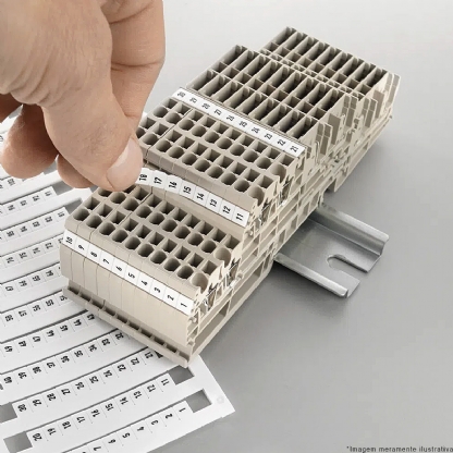 Marcador Fs Branco Número 1-50 Vertical DEK 5 FS 1-50 - Conexel