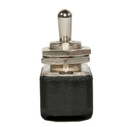 Interruptor Alavanca Metal Ligar/Desligar Com Porca Sextavada 6A 120Vca 1P Cpd-122 - Margirius