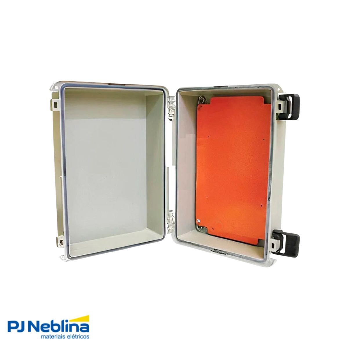 Quadro Comando Sobrepor Poliestireno Bg (Ral 7032) 300X300X200Mm Tampa Opaca Placa Montagem Lr (Ral 2004) - Cemar