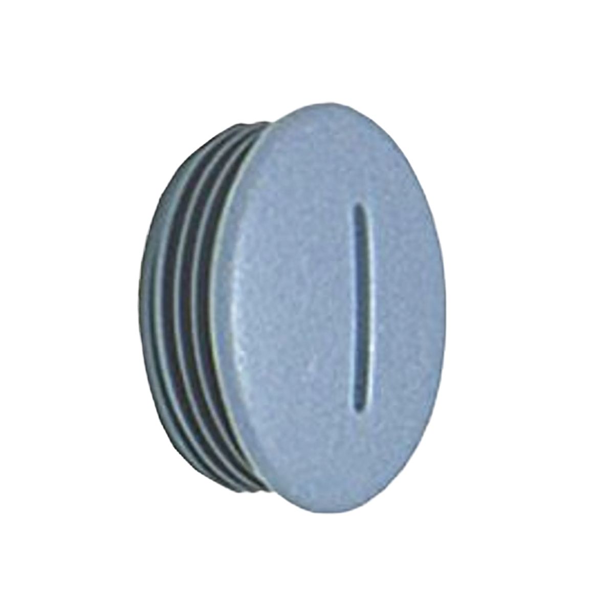 Tampão Condulete Roscável Pvc Pg16 Cinza Rosca Pg - Steck