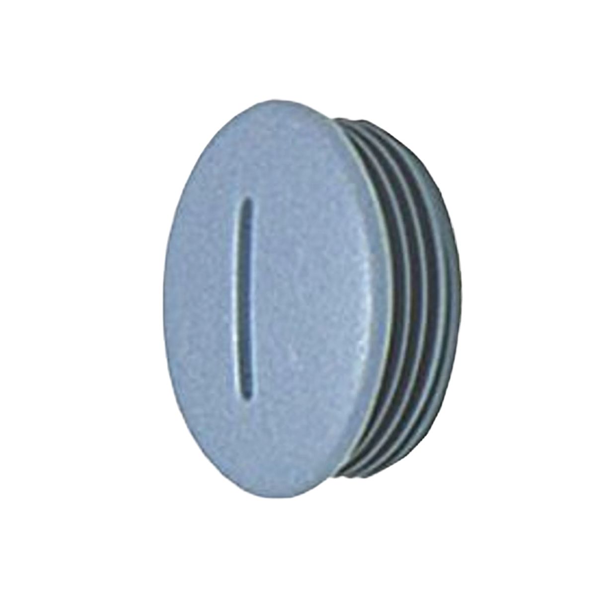 Tampão Condulete Roscável Pvc Pg16 Cinza Rosca Pg - Steck