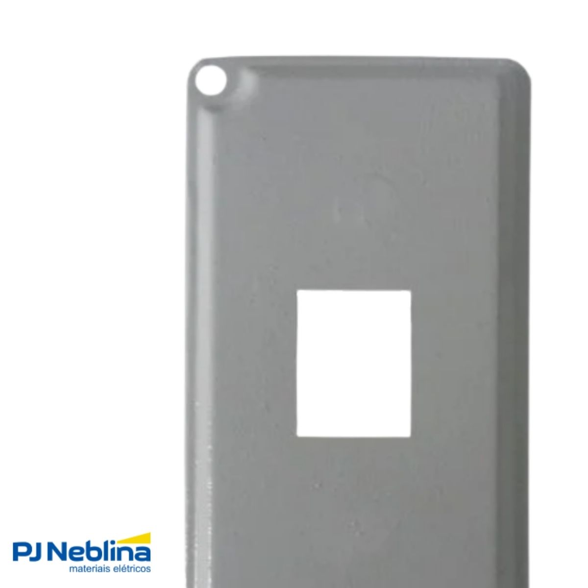 Tampa Condulete 1 Tomada Rj11/Rj45 Pvc 1/2-3/4 Cinza S/Vedação - Wetzel