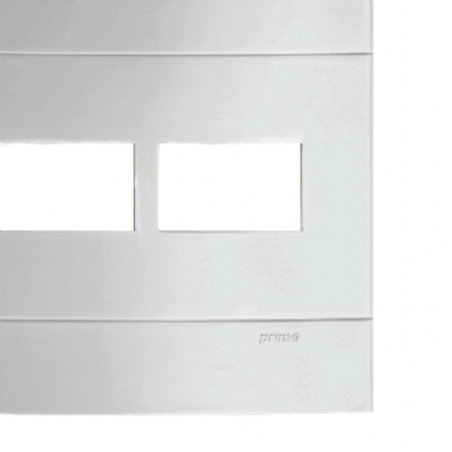 Placa Acabamento 2 Postos 4X4 Lunare Branco - Schneider Electric