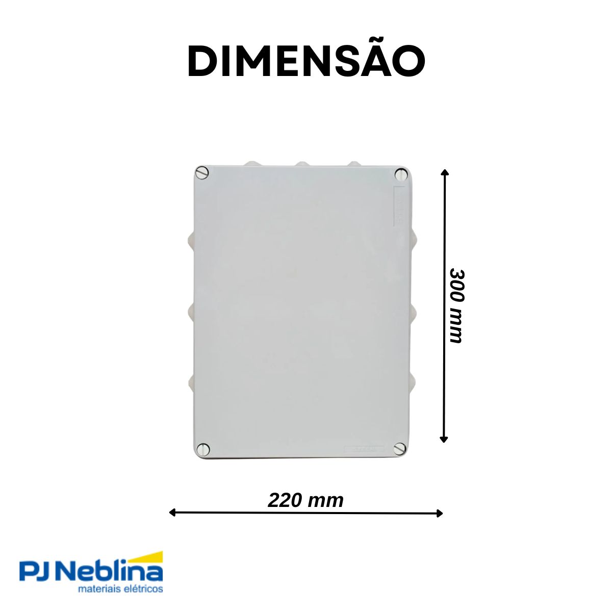 Caixa Passagem 300X220X120Mm C/Embutes Ip55 - Steck