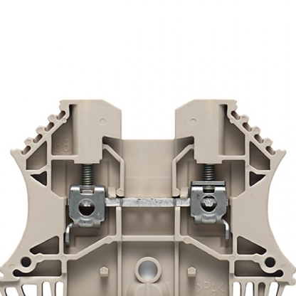 Conector Borne Passagem 2 Conexões 2,50mm 800V Bege WDU 2.5 - Conexel