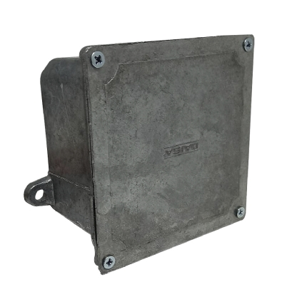 Caixa Passagem Alumínio 100X100X60mm Tampa Reversível Sem Pintura - Daisa