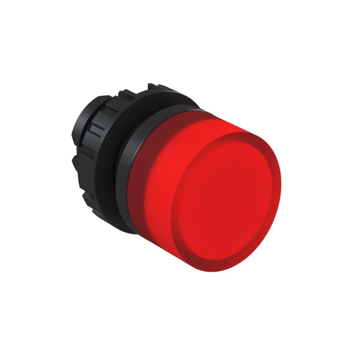 Sinaleiro Modular Faceado Redondo 22 mm 220-240V Plástico Led Vermelho Terminal Parafuso Plástico Preto Ip66 - Weg