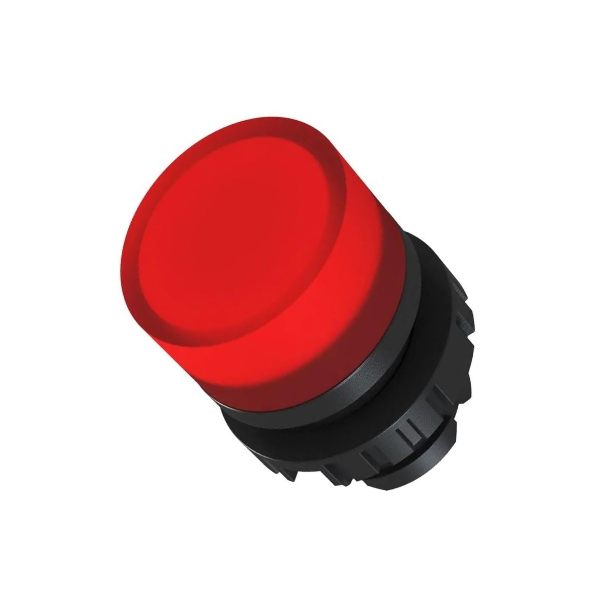 Sinaleiro Modular Faceado Redondo 22 mm 220-240V Plástico Led Vermelho Terminal Parafuso Plástico Preto Ip66 - Weg