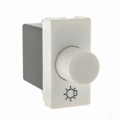 Módulo Variador Luminosidade Dimmer Rotativo 300W 127V Branco - Pialplus