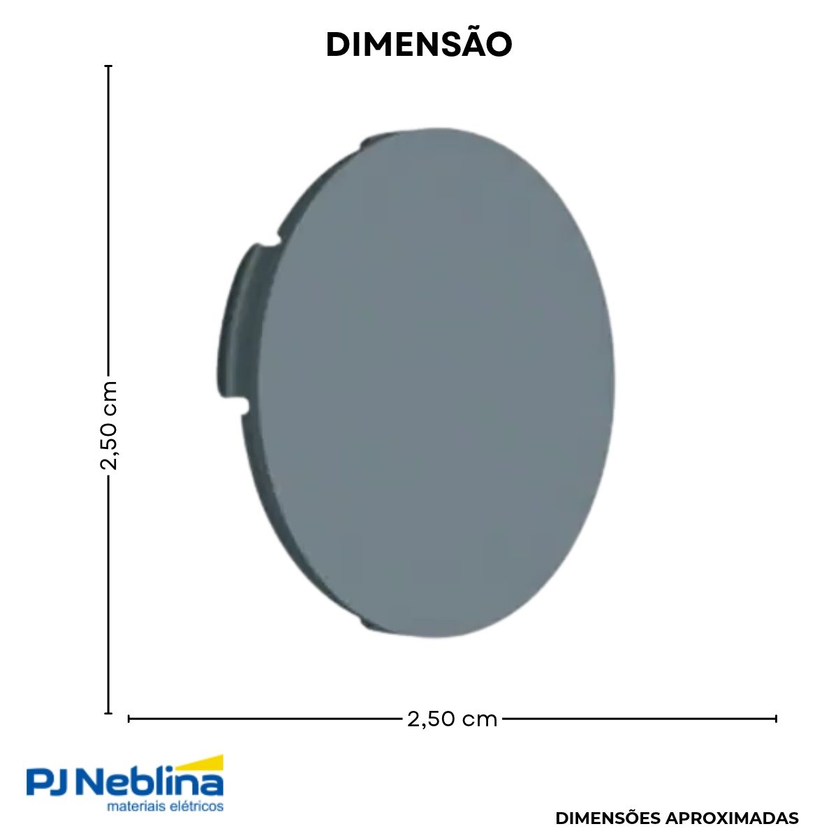 Tampão Condulete Click Plástico 1/2-3/4 Cz S/Rosca - Wetzel