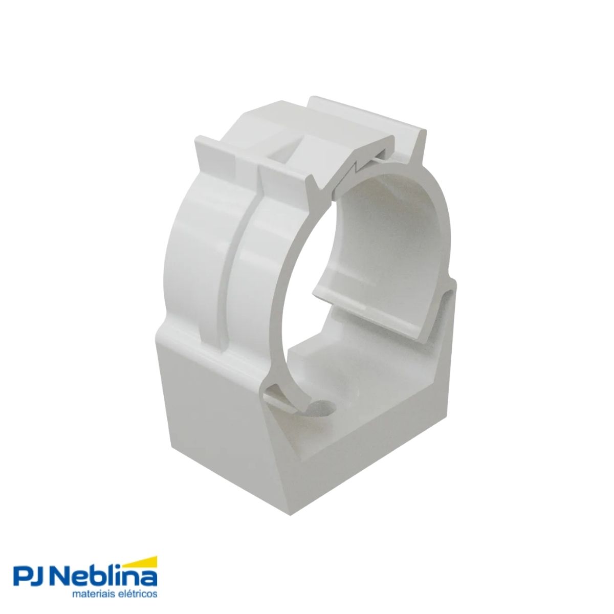 Braçadeira Eletroduto 1Pol Pvc Branco - Wetzel