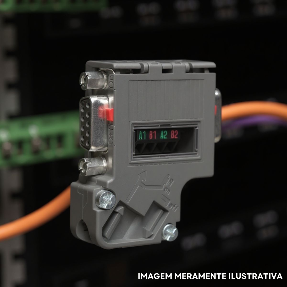 Conector Profibus 12 Mbit/S Plástico D-Sub 9 Femea Angular Ip20 - Siemens