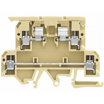 Conector Borne Passagem Porta Fusível 2 Conexões 4,00mm 500V Bege KDKS1 EN - Conexel