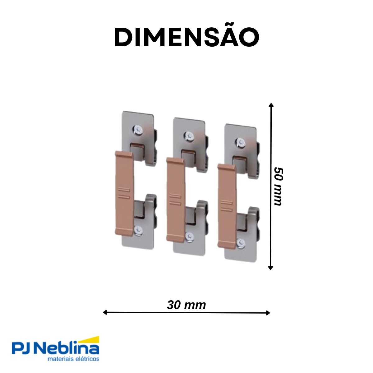 Jogo Contato Principal P/Contator Tripolar 3Rt1056 (S6) - Siemens