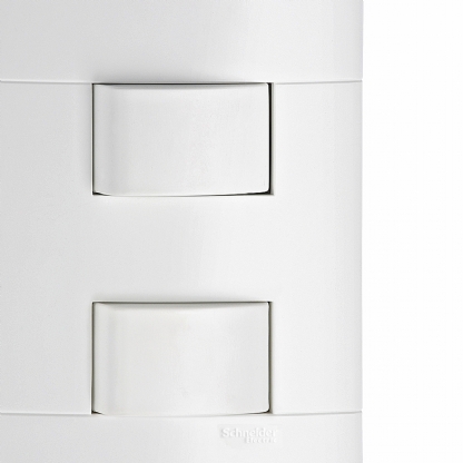 Conjunto 2 Interruptores Simples Distanciados 10A 4X2 Lunare Branco - Schneider Electric