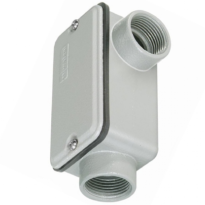 Condulete Alumínio Fixo Tipo Ll 3/4 Com Rosca NPT Com Tampa Com Vedação Ip54 - Wetzel