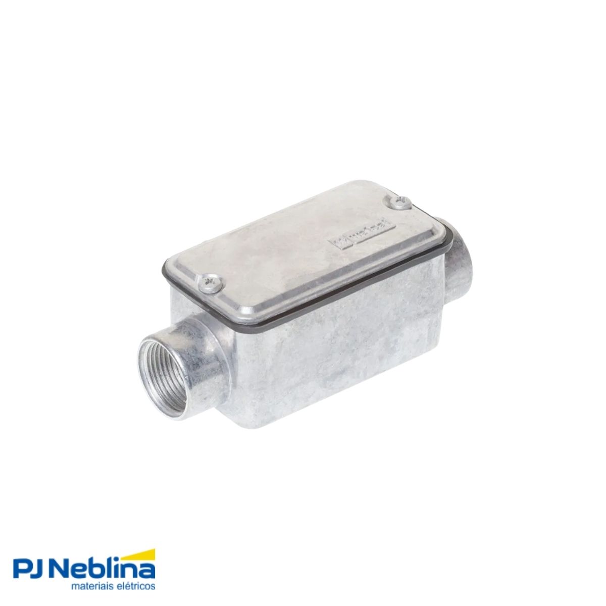 Condulete Alumínio Fixo Tipo T 1Pol C/Rosca Npt C/Pintura Cz C/Tampa C/Vedação Tgvp (Ip54) - Wetzel