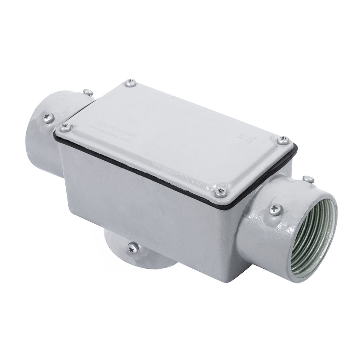 Condulete Alumínio Fixo Tipo Tb 1 Polegada Com Rosca NPT Com Tampa Com Vedação Ip54 - Wetzel